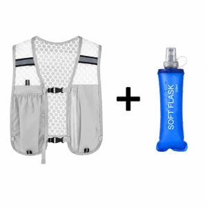 Gilet de sport gris+bouteille d'eau 250ml