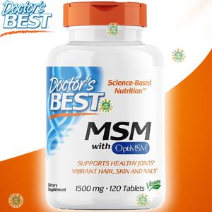Doctor's BEST Doctor's Best, MSM with OptiMSM, 1,500 mg, 120 comprimés
