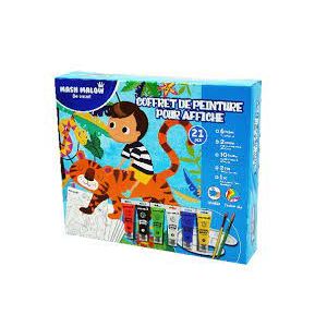 Standard حقيبة الألوان بالصباغة المائية للأطفال مع هدية  للتلوين