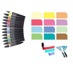 Winsor & Newton Set Economique 12 pro-Marqueurs +mélangeur:couleurs spécial  dessin MANGA Fantasy à prix pas cher