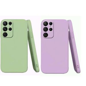 Case 2 Pochette silicone pour Samsung Galaxy s23 Ultra Vert et Mauve