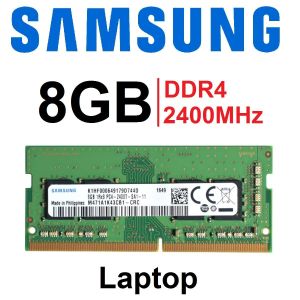 Samsung RAM PC Portable 8GB DDR4 2400Mhz Pour Ordinateur Portable et Mini Pc