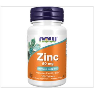 Now Zinc 50 mg, 100 Comprimés