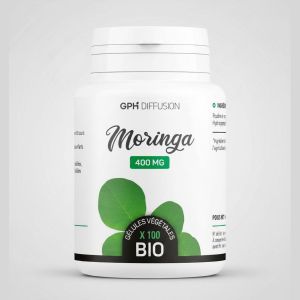 Moringa - Soutien Énergétique et Nutritionnel - 400mg 100 Gélules Végétales BIO