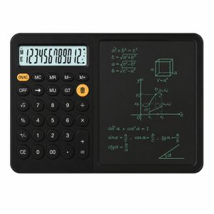 آلة حاسبة علمية مزودة بلوحة كتابة LCD، وشاشة LCD كبيرة، وآلة حاسبة مكونة من 12 رقمًا
