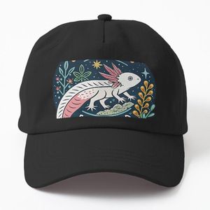 Axolotl - En voie de disparition casquette noire personnalisé
