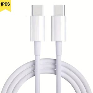 Câble type C vers type C 100 W Câble de charge rapide Cordon de données pour une distribution d'énergie rapide et un transfert de données
