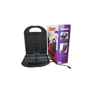 Offre RamadanLamacom Gaufrier grand modèle anti-adhérent 1400W 4 gaufres