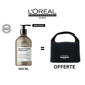 L'Oréal Professionnel Serie Expert - Absolut Repair Molecular - Shampooing - 500ml + Trousse Offerte
