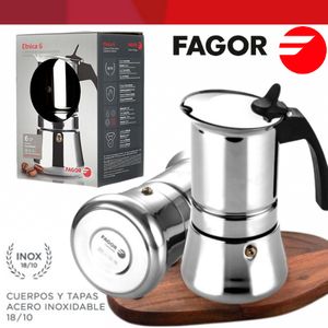 Fagor - Cafetière Expresso Italienne Induction Aluminium 12 Tasses