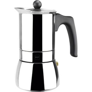 Cafetière Moka à induction INOX 4 tasses - Guzzini Maroc