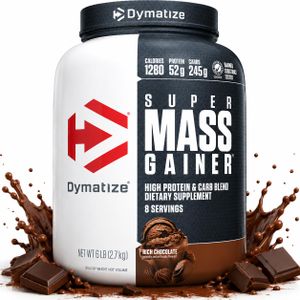Dymatize Nutrition سوبر ماس جينر 5.4 كجم شوكولاتة غنية - زيادة سريعة في الكتلة والتغذية الكاملة