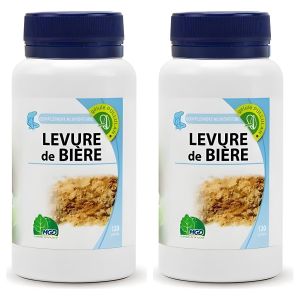 Lot de 2 - Levure de Bière Revivifiable - Beauté Cheveux, Ongles et Peau - Vitamines B et Acides Aminés - 120 Gélules