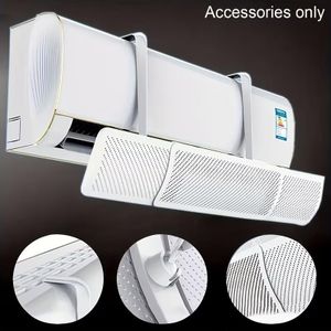 Déflecteur d'Air pour Climatiseur à Crochet – Panneau Anti-Vent Direct avec Perforations, Installation Facile Sans Perçage, Compatible avec la Plupart des Climatiseurs Muraux – Protection Efficace pour Chambre, Salon & Bureau