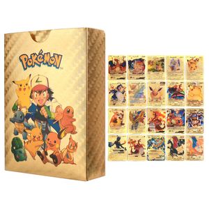 Generic Pack 20 cartes dorée pokémon en feuille d'or haute teneur au combat  à prix pas cher