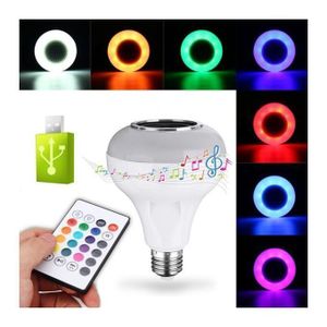 lampe intelligente avec haute-parleur, bluetooth, télécommande,changeantes