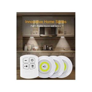 sans fil 3 lampes COB LED Night light pour armoire avec télécommande