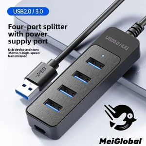 Hub USB 2.0/3.0 Type-C Dock 4-en-1, Dock d'extension, répartiteur USB pour transfert de données haute vitesse et convertisseur d'extension pour ordinateur portable