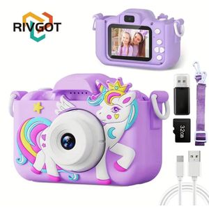 Appareil photo pour enfants,avec caméra avant et arrière