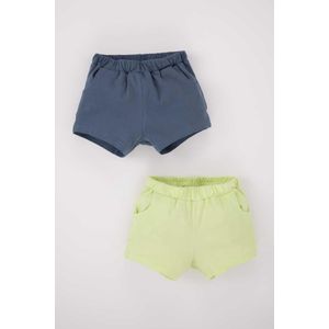Defacto Short en coton peigné pour bébé garçon (lot de 2) - Z2006A2 - Indigo Clair