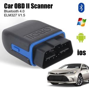 Mini outils de diagnostic de voiture sans fil,Bluetooth 4.0,OBD2,ELM327,V1.5,lecteur de code pour iOS,Android,Windows,EAU,testeur d'accessoires