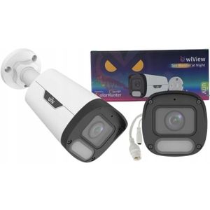 Uniview Caméra IP Bullet 4MP ColorHunter Wise-ISP, 2.8mm, Lumière Blanche 30m, PoE, IP67