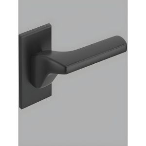 Poignée de porte - Cylindre - Serrure de porte - Noir