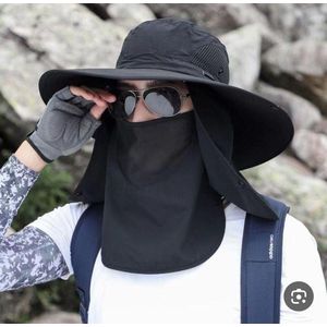 Chapeau de soleil d'été pour hommes et femmes avec protection UV – idéal pour la pêche et le camping