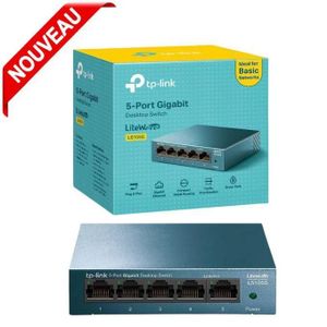 TP-Link Switch Hub Ethernet Gigabit à 5 ports, boîtier en Metal, LS105G