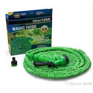 Magic Hose خرطوم مياه قابل للتمديد 15 م + مسدس رش مياه اخضر