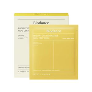 BIODANCE Radiant Vita Niacinamide Real Deep Mask (34gx4 masks)