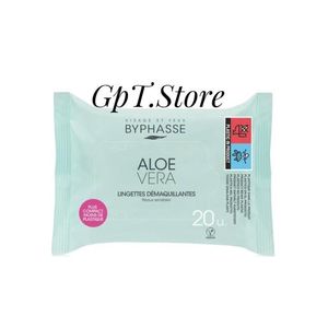 Byphasse Lingettes démaquillantes à l'aloe vera, 20 Unités