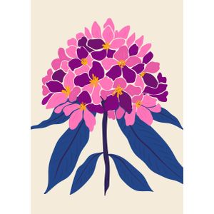 Elegant flower leaf decor  Poster Chambre Haute Qualité