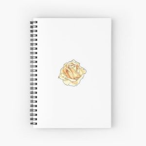 Yellow Watercolor Rose Spiral Notebook Bloc note