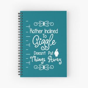 Rather Inclined to Giggle Spiral Notebook Bloc note
