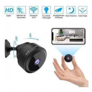 Pro Hiding Caméra De Vision Nocturne HD 1080P Cam De Caméra Portable -NOIR-