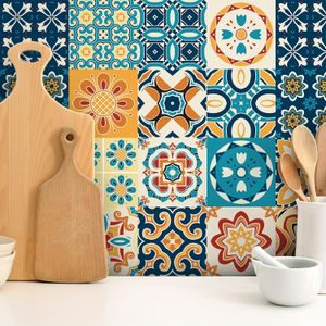 Ensemble de 10 carreaux de décoration murale : prêt à utiliser, auto-adhésif et polyvalent pour les murs de cuisine, salle de bain ou salon
