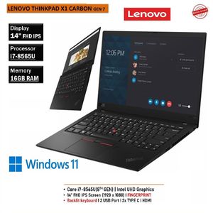 Lenovo Thinkpad X1 Carbon i7-8565U 16GB 512GB SSD 14 FULL HD - REMIS A NEUF