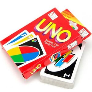Uno jeu de cartes poker Famille Amusement Un Pack de 108 pcs Pokers Jeu De Cartes Fold Carte