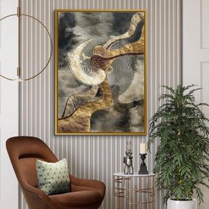 Tableau décoratif - Emerald - Premium – Doré Satin - L66 x H96 cm
