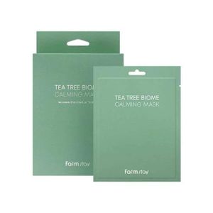 Farmstay Masque Calmant au Tea Tree Biome pour Peaux Sensibles - 25ml, Lot de 10 Unités
