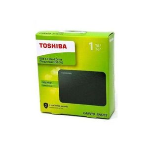 Toshiba Disque dur HDD 1TB / 1TO externe  " 1000GB "- Remis a neuf