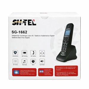 SHTELe SG 1662  Téléphone fixe sans fil numérique avec mains libres, grandes touches, longue portée