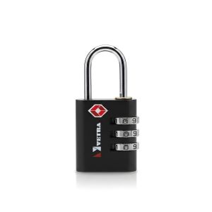 Cadenas à Code - Métal - Sécurité Bagages et Casier - Noir 30x64x14mm