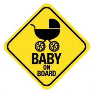 2Pièces Jaune Bébé à Bord Signe pour Voiture, Avec Ventouse Baby ooard  Autocollants D'avertissement de Sécurité Réfléchissante 28