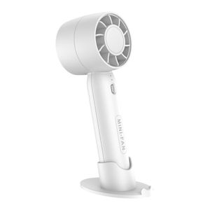 Mini Ventilateur Portable Mini Turbo à Main, Ventilateur de Poche Micro USB Rechargeable avec 3 Vitesses de Vent Super Puissant, Cadeau de Refroidissement pour Voyage et Été T10 Blanc