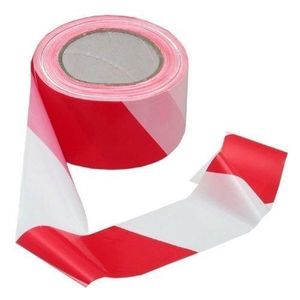 Ruban de Signalisation Rouge et blanc  70MM