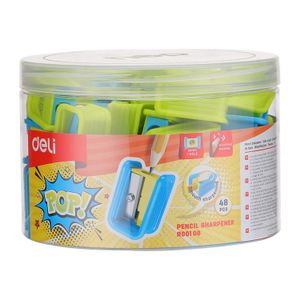 Taille Crayon Scolaire DELI R002 00 Pop avec réservoir Multi couleurs