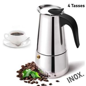 Fagor etnica cafetière expresso italienne induction, acier inoxydable 4  tasses de café, , argent FAGOR Pas Cher 