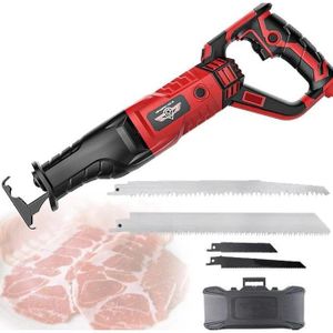 Scie Viande Os Electrique, Scie à Os de Boucher Professionnels pour Couper Les Os et Viande Congelée, Scie Sabre, pour Métal, Bois
